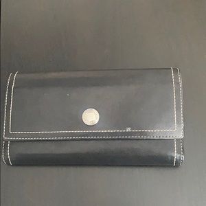 Black Leather Coach Wallet